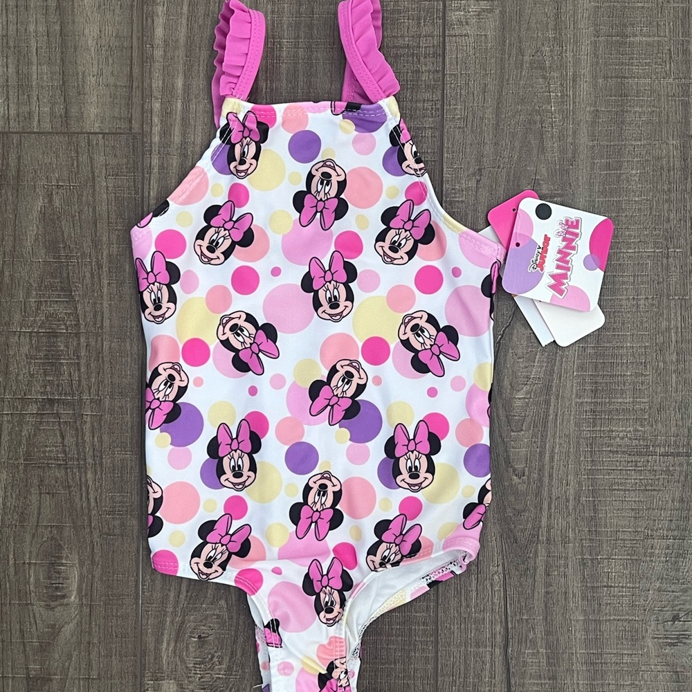 Disney Minnie Mouse Pink and Purple Swimsuit